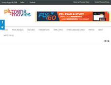 Tablet Screenshot of plumeriamovies.com